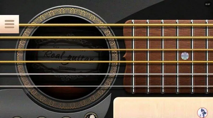 Ứng dụng Real Guitar trên điện thoại (Ảnh: Internet). Ứng dụng Real Guitar trên điện thoại (Ảnh: Internet).