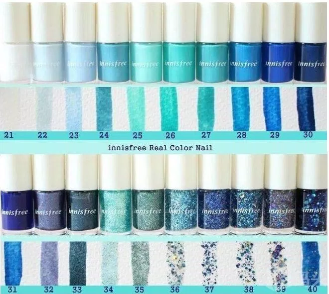 Sơn móng tay Innisfree bảng màu mùa hè (Ảnh: Internet)