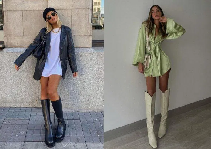 Boots đùi có khả năng hack dáng đỉnh cao, là item khiến nàng "nấm lùn" khó lòng bỏ qua (Nguồn: Pinterest)