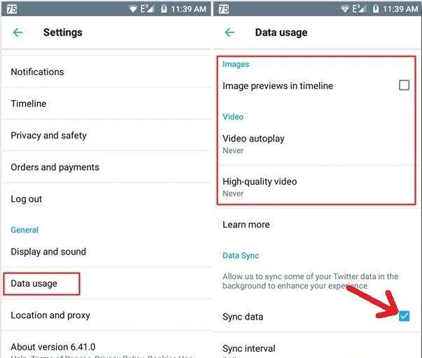Bỏ chọn ô Đồng bộ hóa dữ liệu (Ảnh: Internet). Bỏ chọn ô Đồng bộ hóa dữ liệu (Ảnh: Internet).