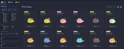 Axie Marketplace là sàn giao dịch để mua bán Axie và tiền ảo của game này (Ảnh: Internet). Axie Marketplace là sàn giao dịch để mua bán Axie và tiền ảo của game này (Ảnh: Internet).