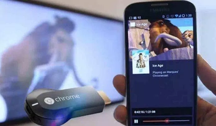 Truyền phát hình ảnh từ điện thoại sang TV bằng Chromecast (Ảnh: Internet). Truyền phát hình ảnh từ điện thoại sang TV bằng Chromecast (Ảnh: Internet).