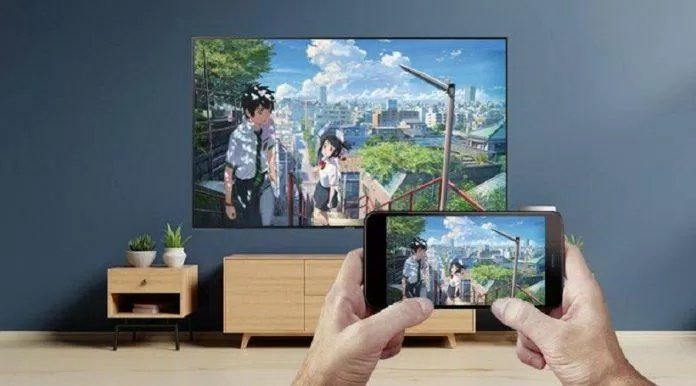 Dùng Chromecast chiếu phim từ điện thoại lên TV để xem thoải mái hơn (Ảnh: Internet). Dùng Chromecast chiếu phim từ điện thoại lên TV để xem thoải mái hơn (Ảnh: Internet).