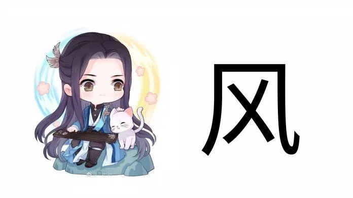 Chữ Phong (风) trong tiếng Trung (Ảnh: Internet) Chữ Phong (风) trong tiếng Trung (Ảnh: Internet)