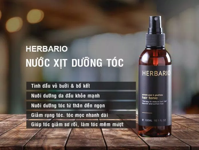 Công dụng chính của xịt dưỡng tóc Herbario (Ảnh: Internet)