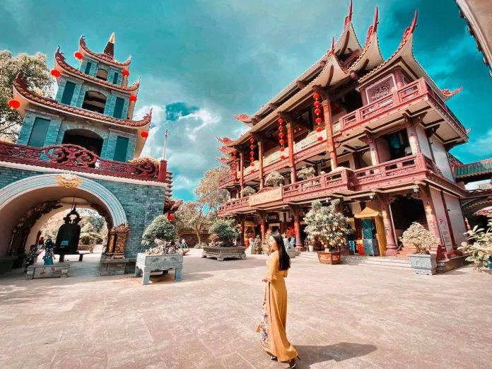 Chùa Thiên Hưng với không gian yên bình, hoài cổ - Ảnh: internet