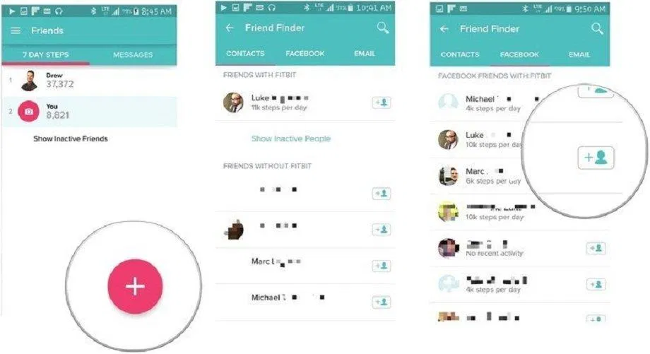 Có thể kết bạn với nhau trong app Fitbit (Ảnh: Internet). Có thể kết bạn với nhau trong app Fitbit (Ảnh: Internet).