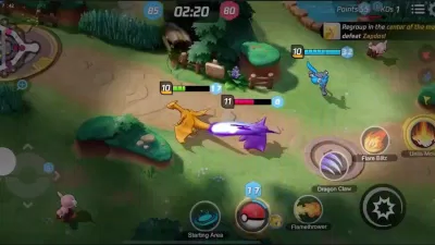 Trận đấu trong game Pokemon UNITE (Ảnh: Internet). Trận đấu trong game Pokemon UNITE (Ảnh: Internet).