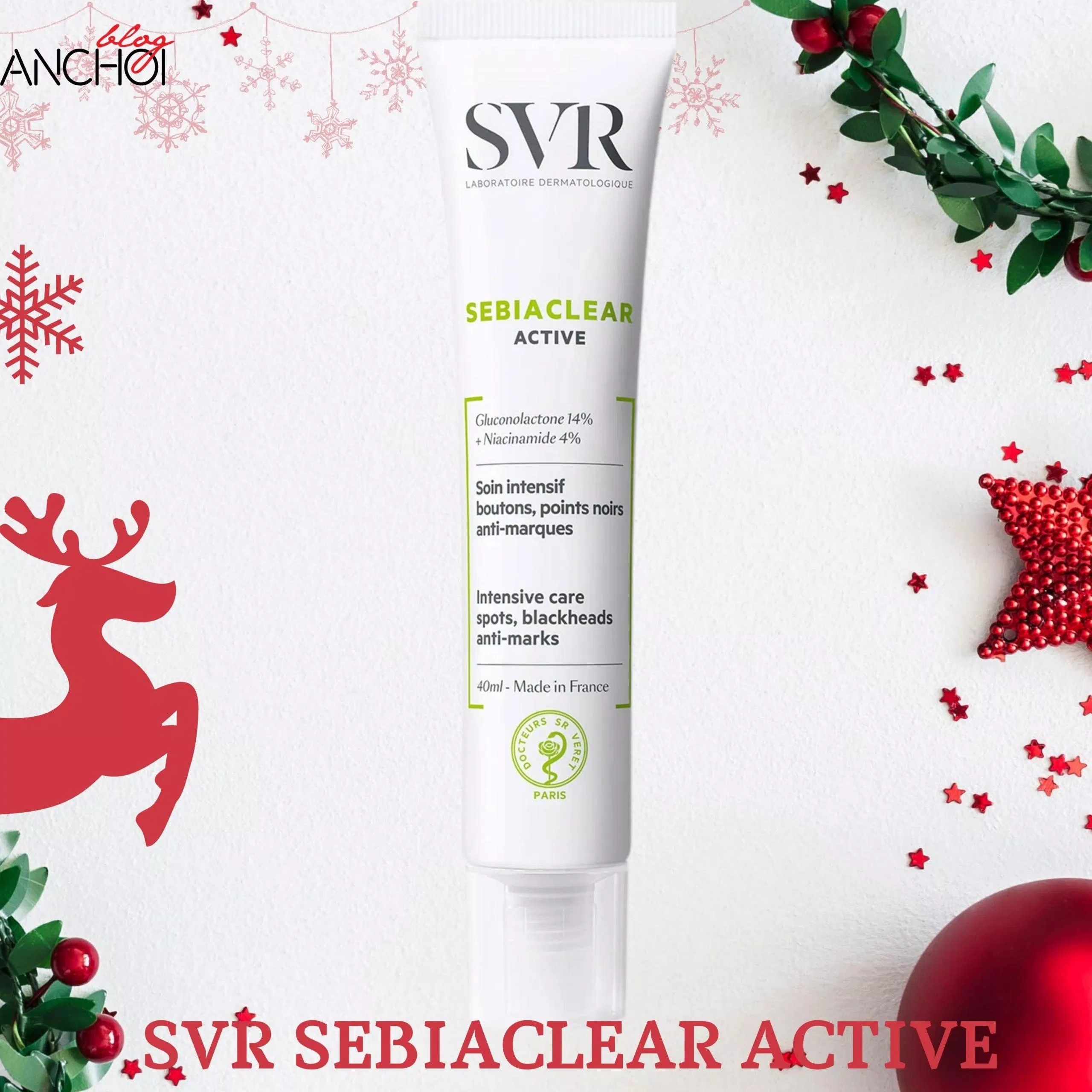 Gel dưỡng SVR Sebiaclear Active với bảng thành phần "nặng đô" cho làn da dầu mụn (Nguồn: BlogAnChoi)