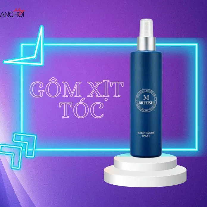 British M Hard Tailor Spray là gôm xịt tóc được ra mắt tại Hàn Quốc chứa nhiều dưỡng chất nuôi dưỡng tóc (Nguồn: BlogAnChoi)