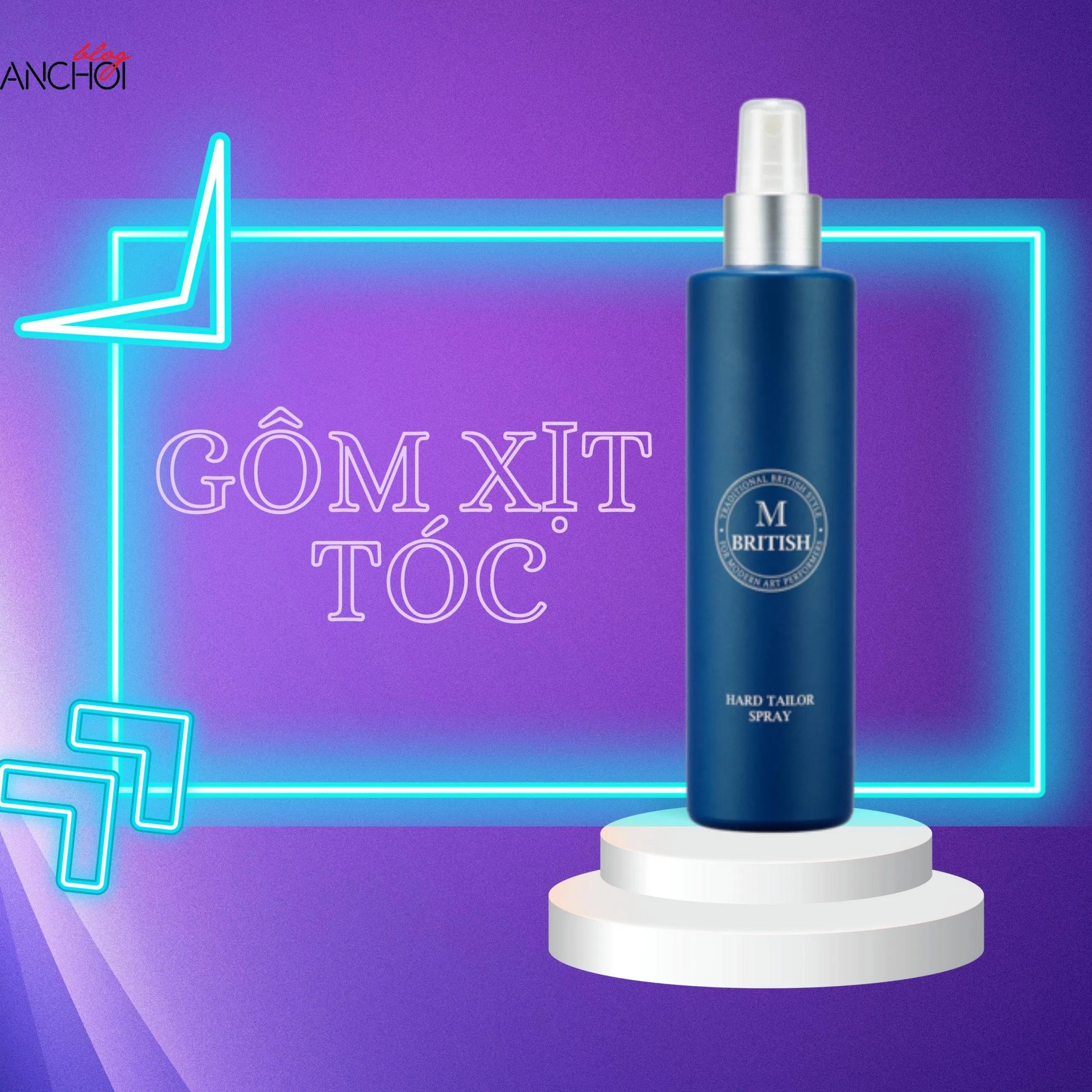 British M Hard Tailor Spray là gôm xịt tóc được ra mắt tại Hàn Quốc chứa nhiều dưỡng chất nuôi dưỡng tóc (Nguồn: BlogAnChoi)