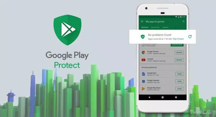 Tính năng Google Play Protect giúp bảo vệ người dùng khỏi mã độc (Ảnh: Internet).