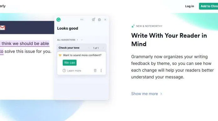 Bạn sẽ nhận được gợi ý sửa lỗi từ Grammarly trong khi nhập chữ viết trên Gmail, Twitter, LinkedIn, và tất cả các trang yêu thích khác của bạn. (Nguồn: Internet) Bạn sẽ nhận được gợi ý sửa lỗi từ Grammarly trong khi nhập chữ viết trên Gmail, Twitter, LinkedIn, và tất cả các trang yêu thích khác của bạn. (Nguồn: Internet)