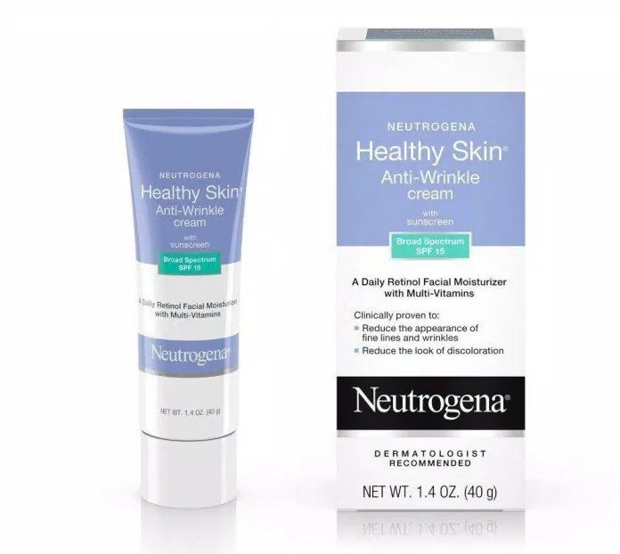 Kem dưỡng Neutrogena Healthy Skin Anti Wrinkle Cream SPF 15 có tác dụng phục hồi chống nắng cho da (Nguồn: Internet)