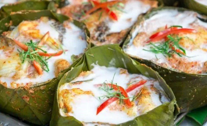 Cá amok - Cá hấp dừa trong lá chuối (Nguồn: Internet)