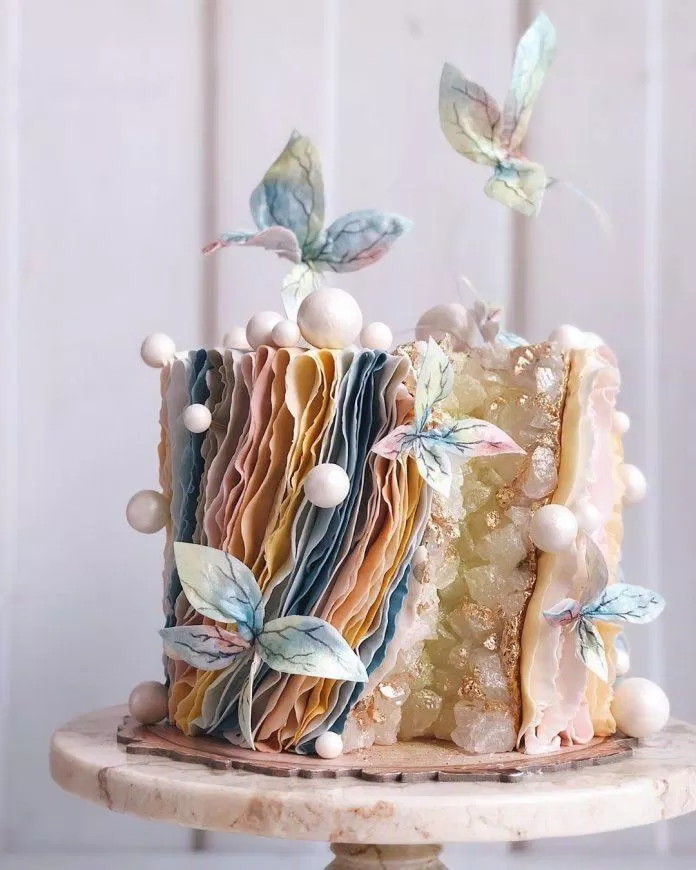 Mẫu bánh sinh nhật đẹp, hot trend năm 2022. (Ảnh: Internet)