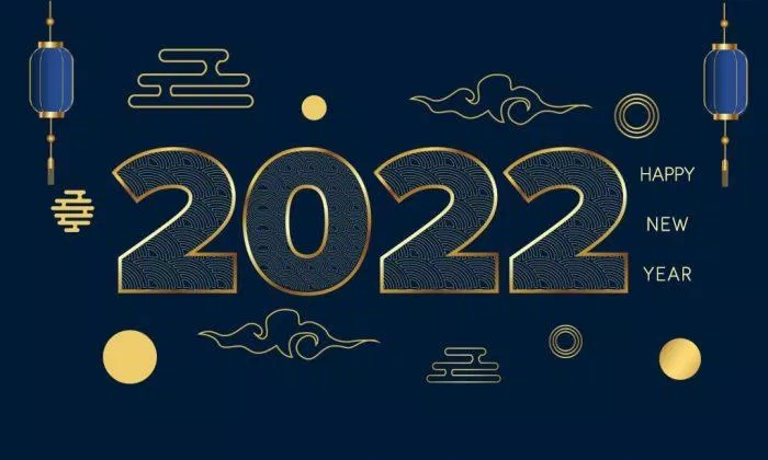 Mẫu thiệp chúc Tết 2022 đẹp sang trọng. (Ảnh: Internet)
