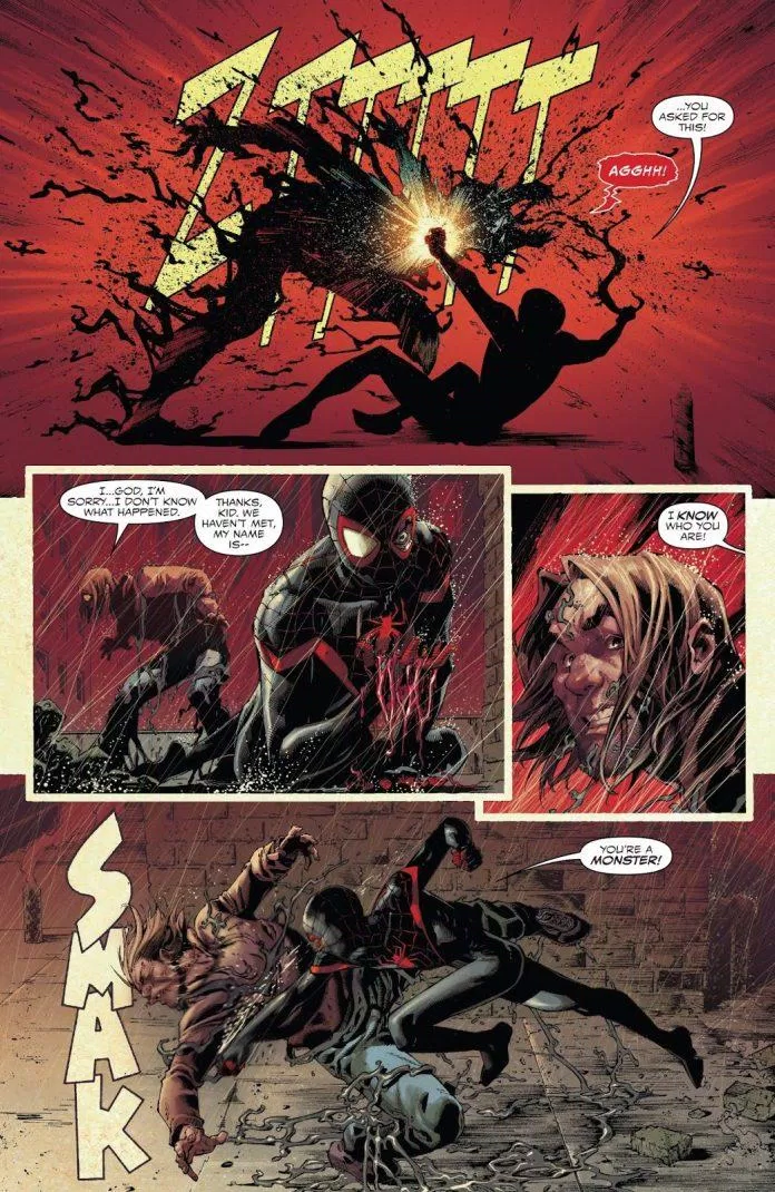Miles Morales đánh bật Venom bằng Venom Blast (Ảnh: Internet)