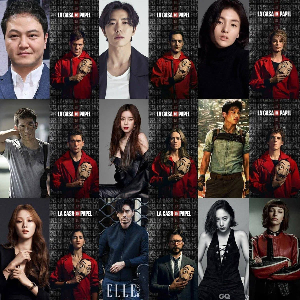 Dàn diễn viên chính trong phiên bản làm lại của Money Heist (Ảnh: Internet) Dàn diễn viên chính trong phiên bản làm lại của Money Heist (Ảnh: Internet)