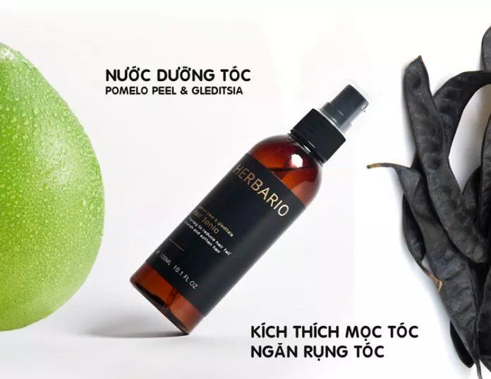 Xịt dưỡng tóc Herbario chiết xuất vỏ bưởi và bồ kết giúp tóc suôn mượt và óng ả hơn (Ảnh: Internet)