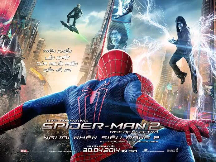 Poster chính thức tại Việt Nam của The Amazing Spider-Man 2 (Ảnh: Internet)