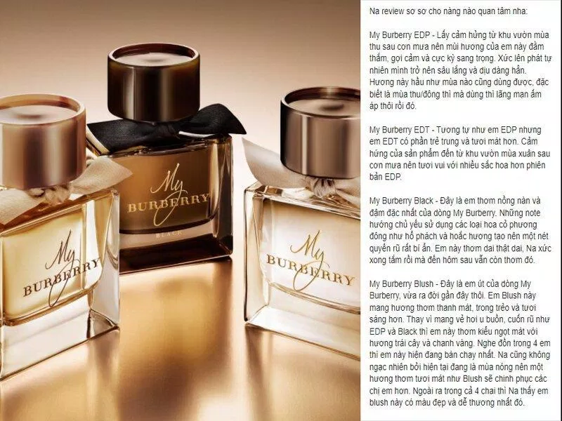 Hannah Olala chia sẻ chân thật trải nghiệm sử dụng My Burberry (Nguồn: BlogAnChoi).