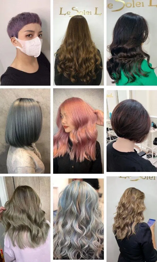 Thành phẩm của khách hàng sau khi làm tóc tại salon (Nguồn: Le Soleil Hair)