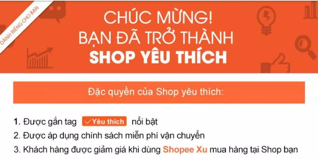 Shop Yêu Thích sẽ được nhận các ưu đãi đặc biệt của Shopee (Ảnh: Internet). Shop Yêu Thích sẽ được nhận các ưu đãi đặc biệt của Shopee (Ảnh: Internet).