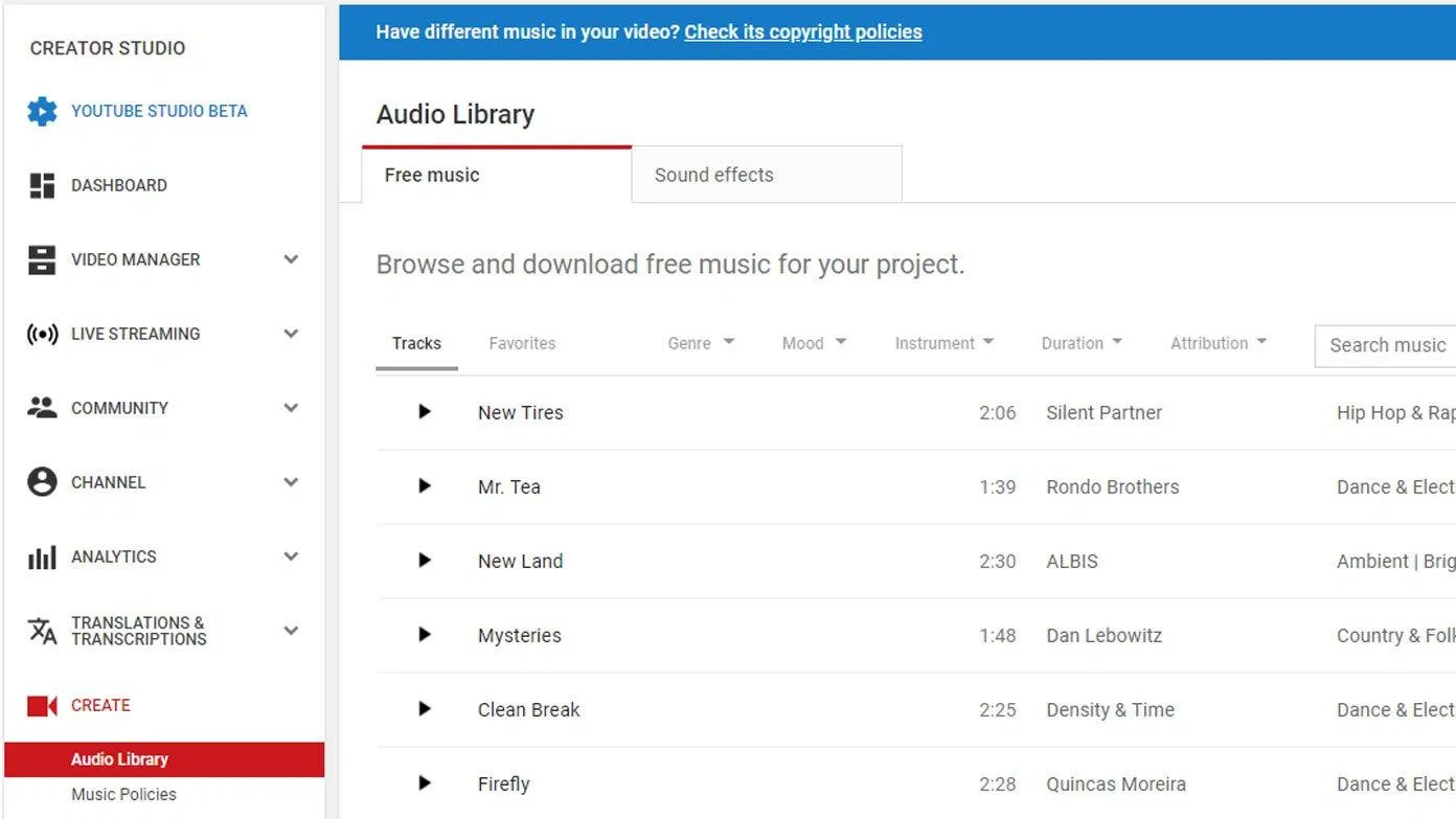 Thư viện nhạc của YouTube Music (Ảnh: Internet). Thư viện nhạc của YouTube Music (Ảnh: Internet).