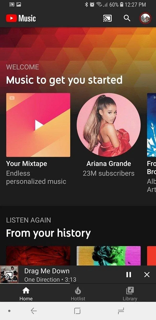 Ứng dụng YouTube Music trên điện thoại (Ảnh: Internet). Ứng dụng YouTube Music trên điện thoại (Ảnh: Internet).