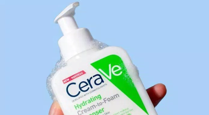 Sữa rửa mặt CeraVe Hydrating Cream To Foam Cleanser làm sạch da hoàn hảo loại bỏ những cặn makeup hiệu quả (Nguồn: internet)
