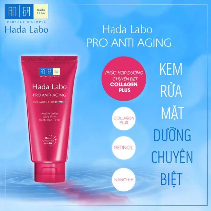 Sữa rửa mặt Hada Labo Pro Anti Aging Collagen Plus (Nguồn: Internet)