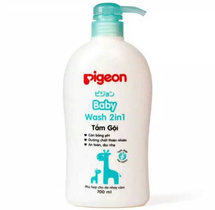 Sữa tắm gội bảo vệ da Pigeon Jojoba 2-in-1 Baby Wash (Ảnh: Internet).