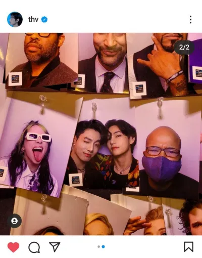 Bài đăng trên IG của V (BTS) (Ảnh: Instagram) Bài đăng trên IG của V (BTS) (Ảnh: Instagram)