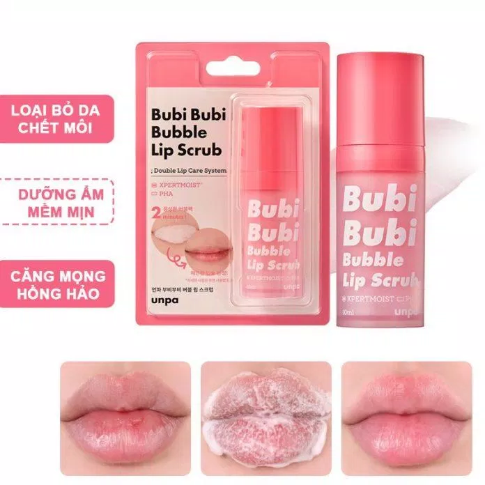 Khử thâm môi bằng tẩy tế bào chết Bubi Bubi Bubble Lip ( Nguồn: Internet )