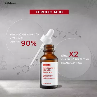 Với công thức kết hợp hoàn hảo tinh chất By Wishtrend Pure Vitamin C 15% With Ferulic Acid đang trở thành lựa chọn đầu tay của nhiều cô nàng ( Nguồn: internet)