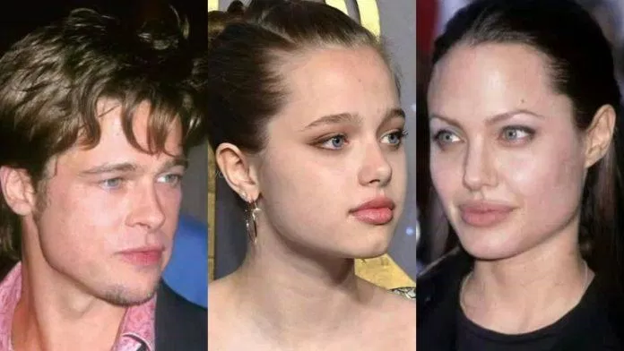 Khuôn mặt cô bé được đánh giá là tổng hòa hoàn hảo giữa cha Brat Pitt và mẹ Jolie (Nguồn: Internet)