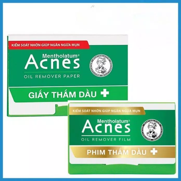 Giấy thấm dầu Acnes Oil Remover kiểm soát nhờn ngăn ngừa mụn (Nguồn: Internet)