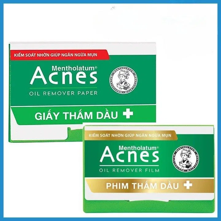Giấy thấm dầu Acnes Oil Remover kiểm soát nhờn ngăn ngừa mụn (Nguồn: Internet)