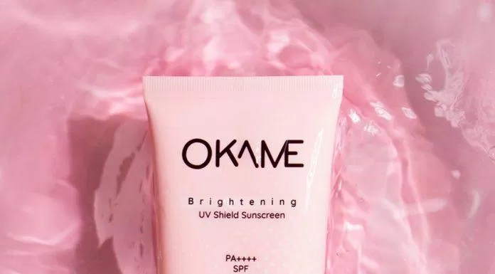 Kem chống nắng cho da dầu mụn Okame Brightening UV Shield Sunscreen SPF 50 PA++++ (Ảnh: Internet).