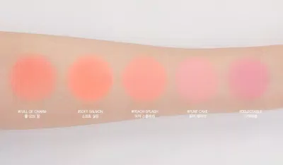 Bảng màu của phấn má 3CE Face Blush (Nguồn: Internet)