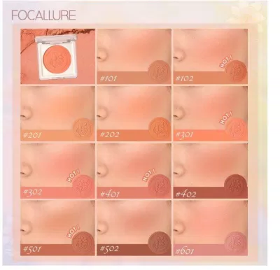 Bảng màu của phấn má sắc tố cao FOCALLURE (Nguồn: Internet) Bảng màu của phấn má sắc tố cao FOCALLURE (Nguồn: Internet)