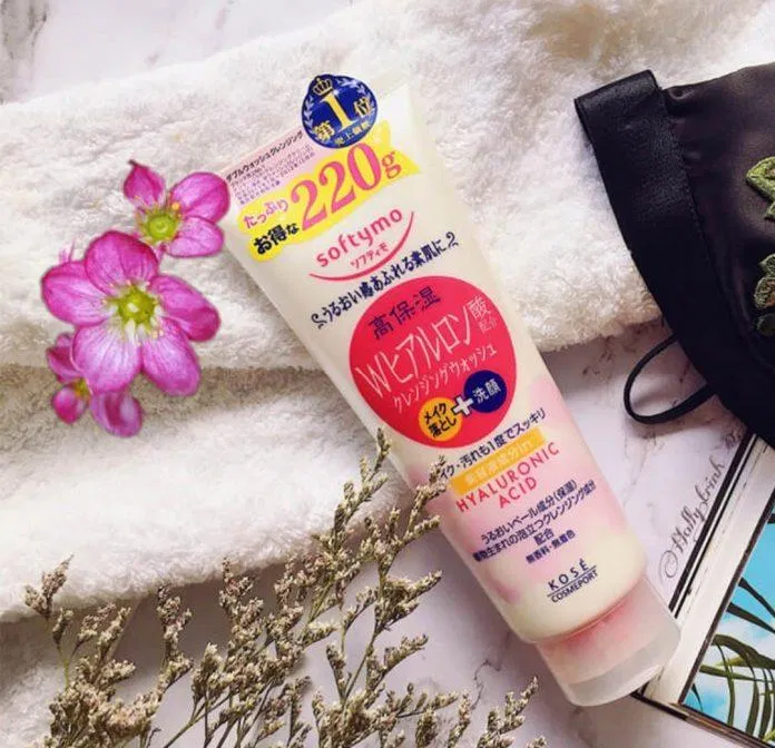 Sữa rửa mặt dưỡng ẩm da Kose Softymo Hyaluronic Acid Cleansing Wash (Ảnh: Internet).