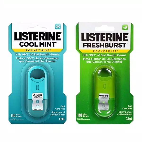 Xịt thơm miệng Listerine Pocket Mist có khả năng loại bỏ mùi hôi cực hiệu quả (Nguồn: Internet)