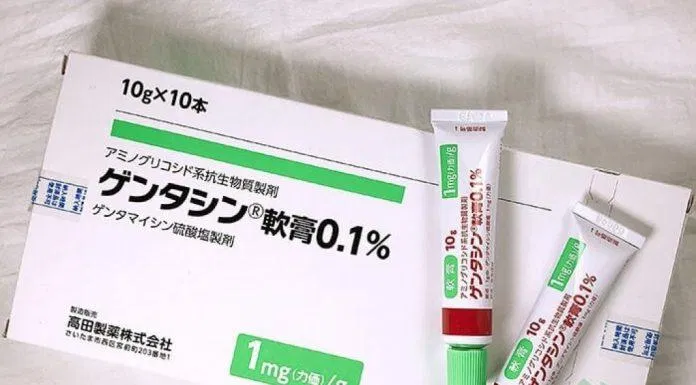 Kem trị sẹo lõm Gentacin Nhật Bản (Ảnh: Internet)