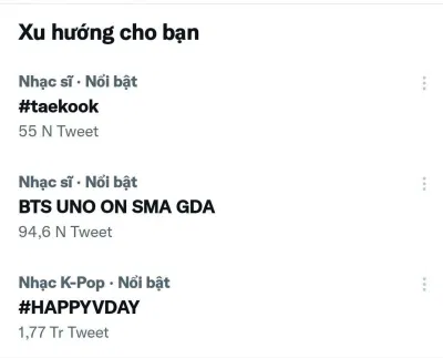Xu hướng trên Twitter (Ảnh: Twitter) Xu hướng trên Twitter (Ảnh: Twitter)
