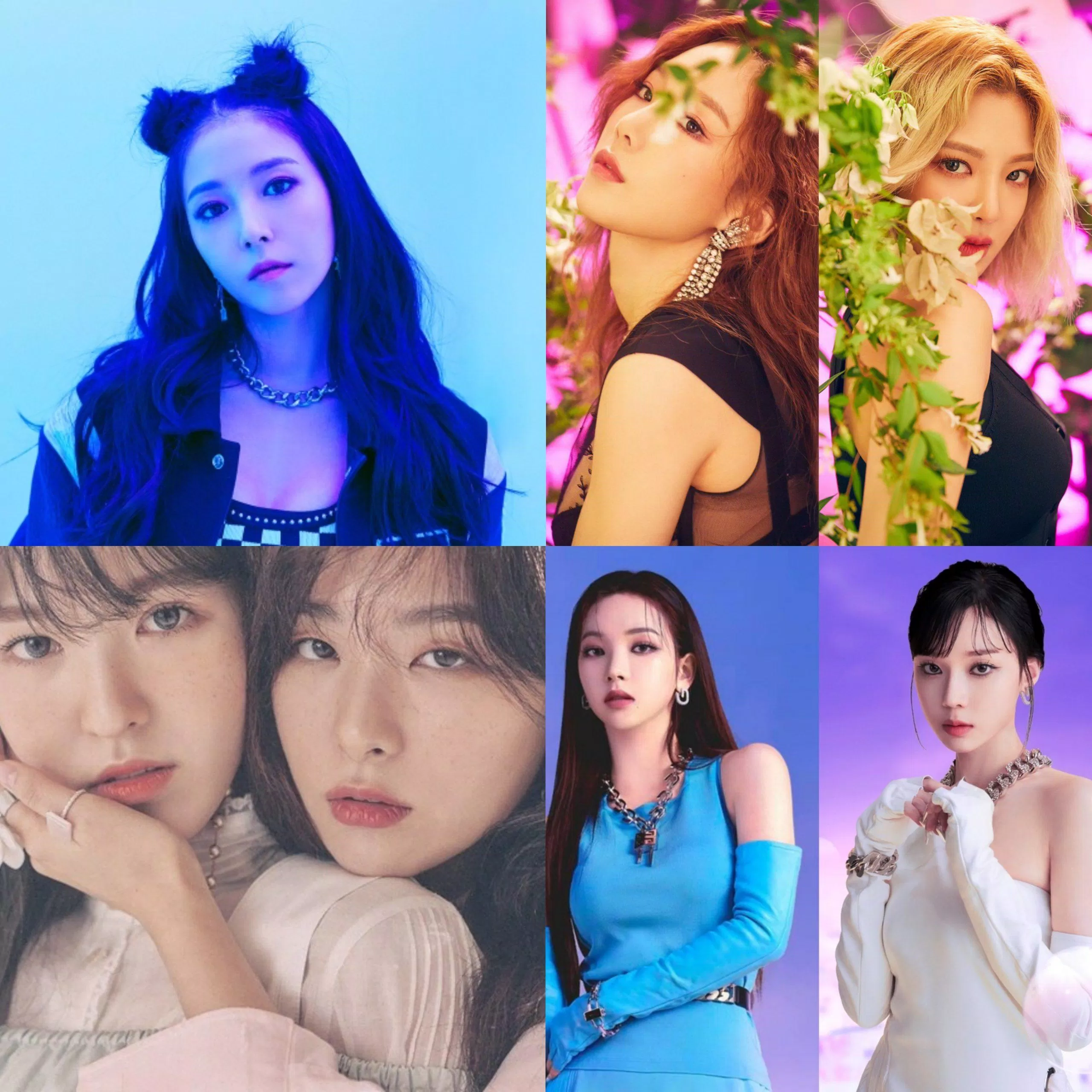 Những nhan sắc càng nhìn càng mê Theo thứ tự từ trái sang: 1.BoA 2.Taeyeon & Hyo 3.Wendy & Seulgi 4.Karina & Winter (Ảnh: Internet)