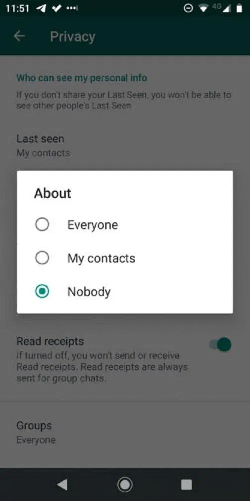 Lựa chọn những người nào thấy được status của mình (Ảnh: Internet). Lựa chọn những người nào thấy được status của mình (Ảnh: Internet).
