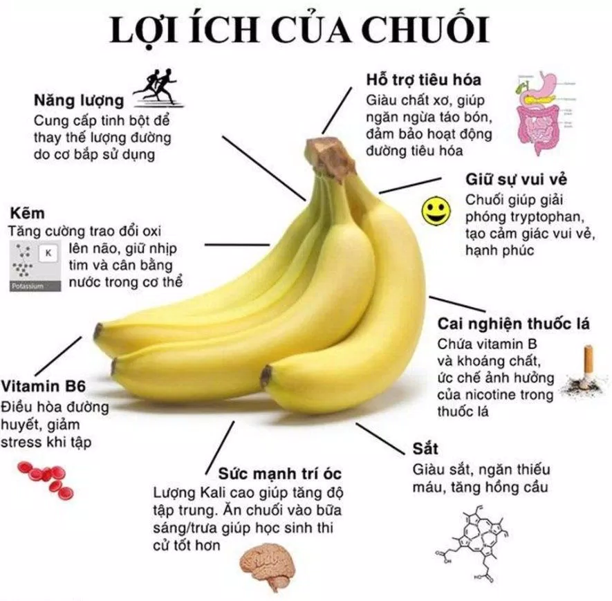 Ăn chuối với lượng vừa đủ mang đến rất nhiều lợi ích cho sức khỏe của bạn. (Ảnh: Internet)