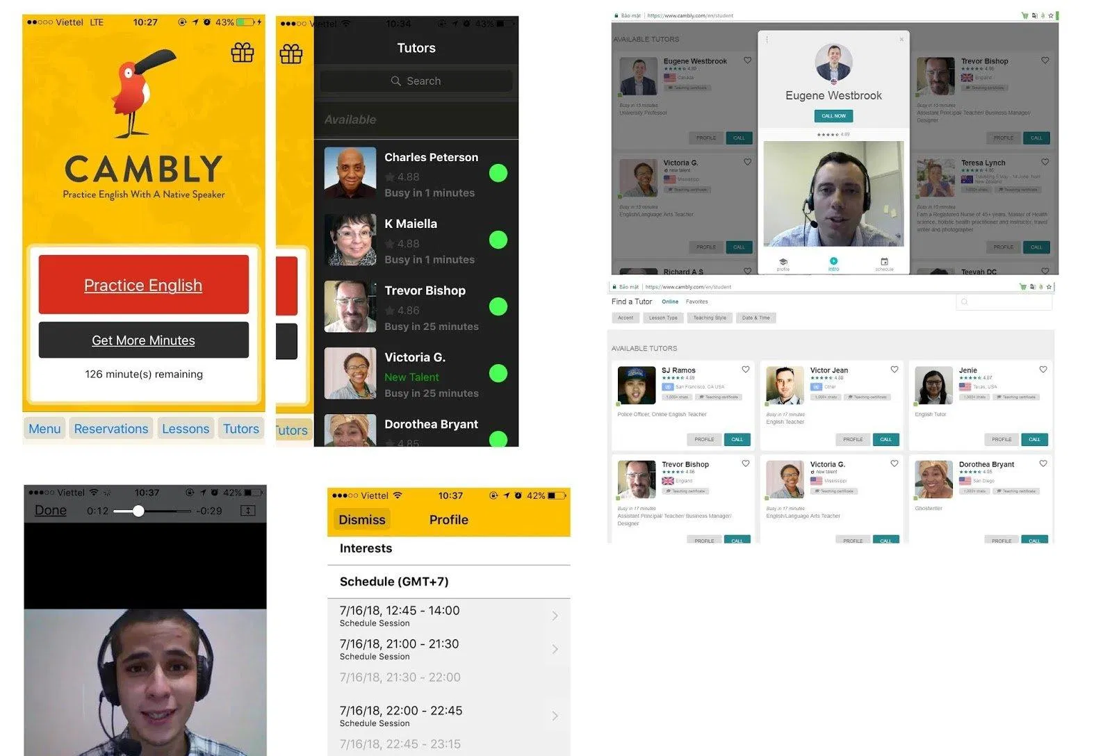 Ứng dụng Cambly, giao tiếp với người bản xứ (Ảnh: Internet)